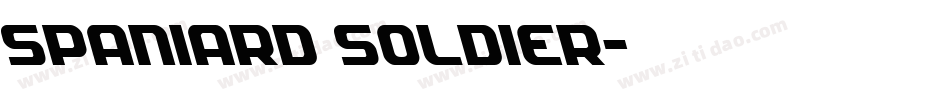Spaniard Soldier字体转换